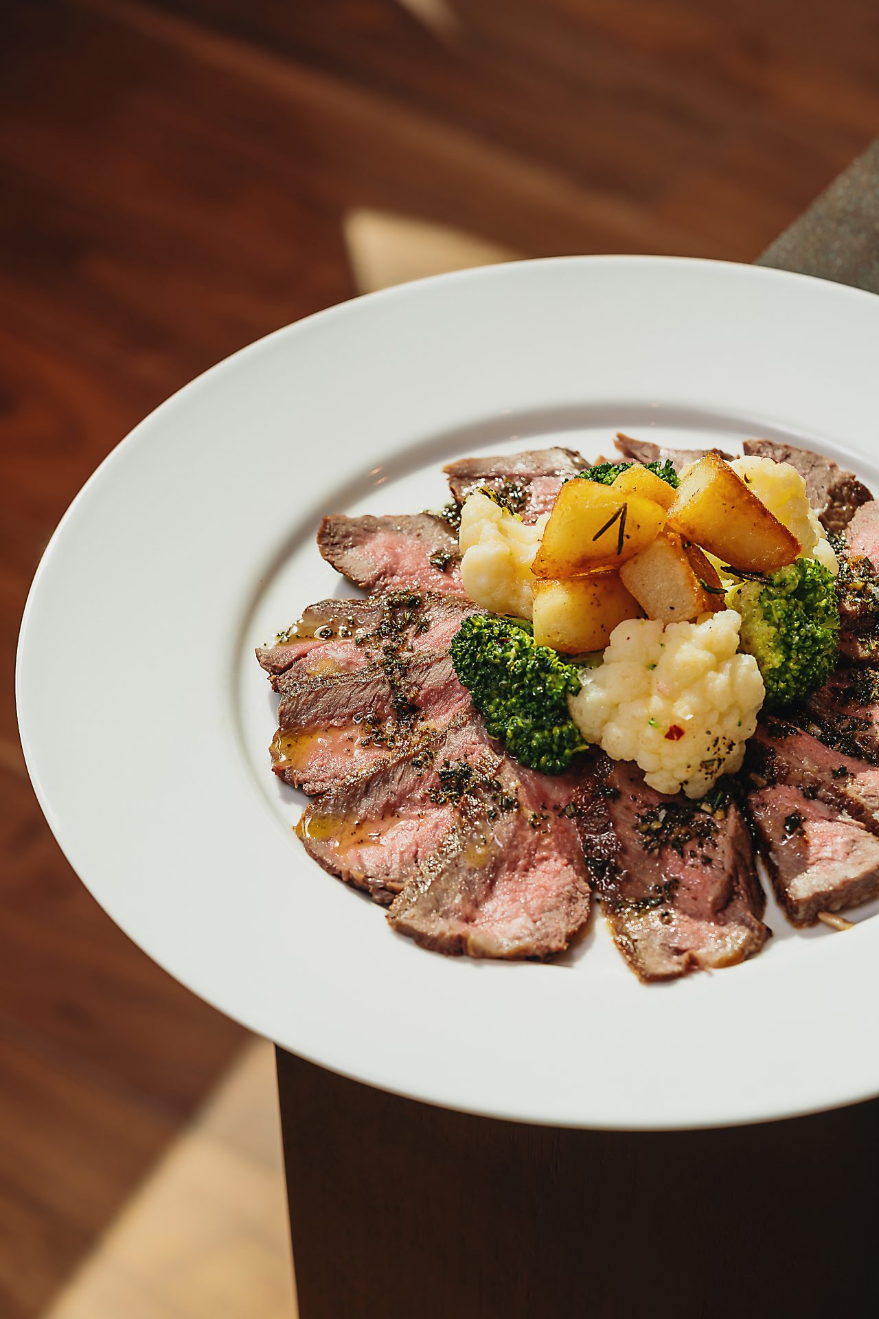 Sliced fillet beef Italian Dish from Madeo Traditional Cuisine at Cool Inc