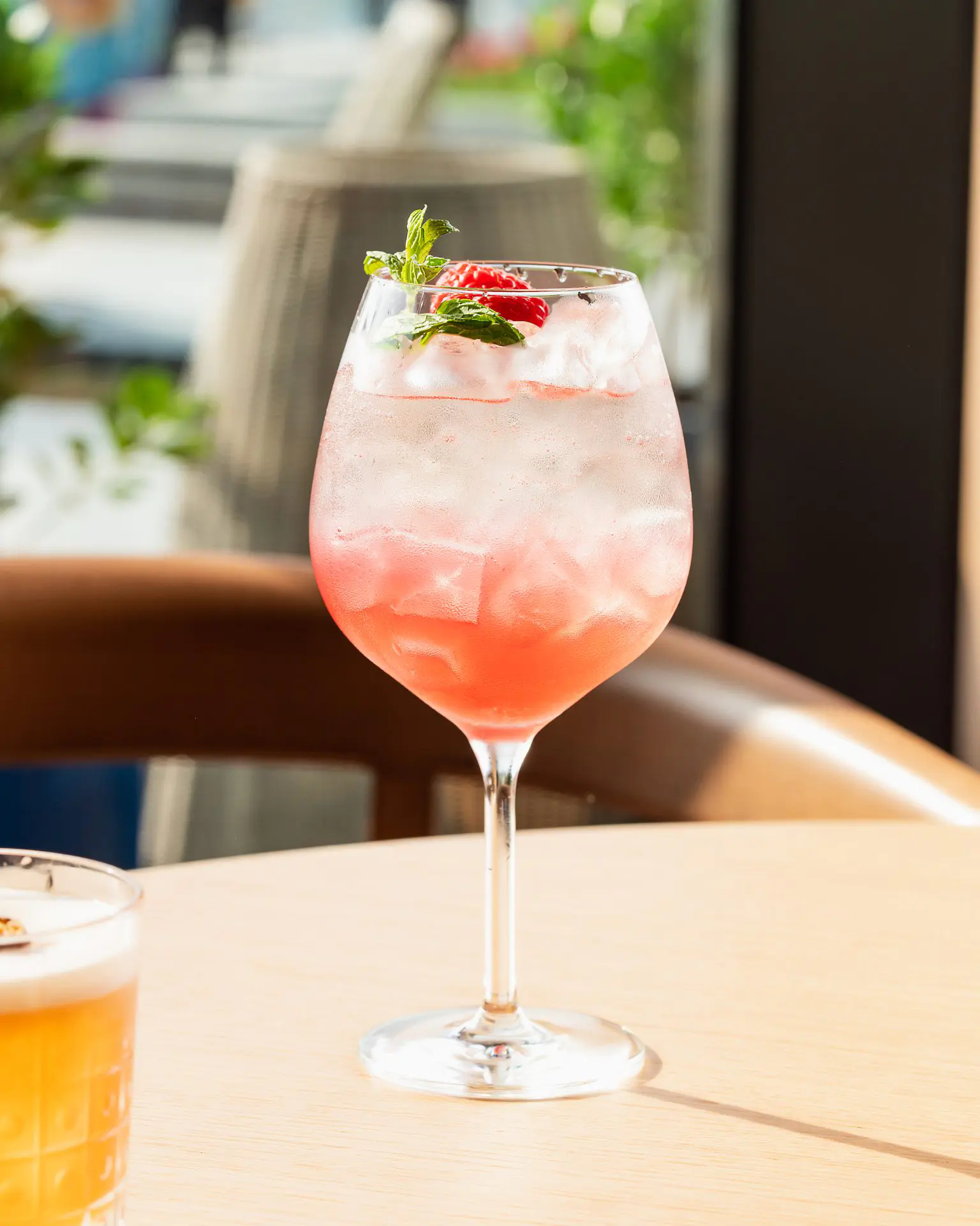 Pink Spritz a refreshing mocktail drink at Le Vesuvio Italian Fancy Restaurant in Jeddah Yacht Club - Cool Inc